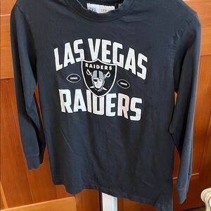 Zara Black Las Vegas Raiders Long-Sleeve Tee